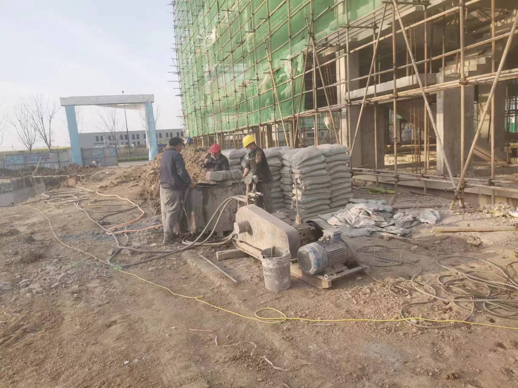 阳山别墅下沉注浆